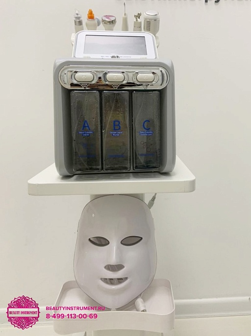 Купить Очное обучение на Комбайн 7 в 1 (US-710X): гидропилинг, ультразвук, биотоки, RF-лифтинг, светодиодная LED маска (7 цветов) по цене 13 000 руб.