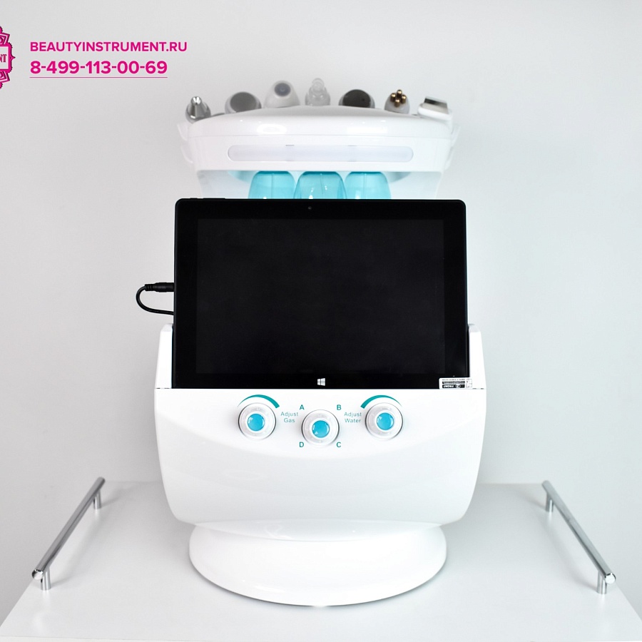 Аппарат RL-X12 для анализа кожи лица и ухода за ней 7 в 1: анализатор кожи лица, ультрафонофорез, кислородный спрей